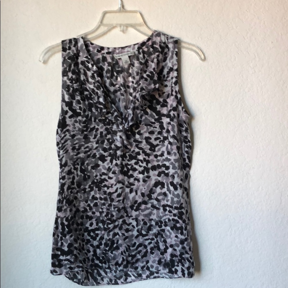 Printed ruffle top